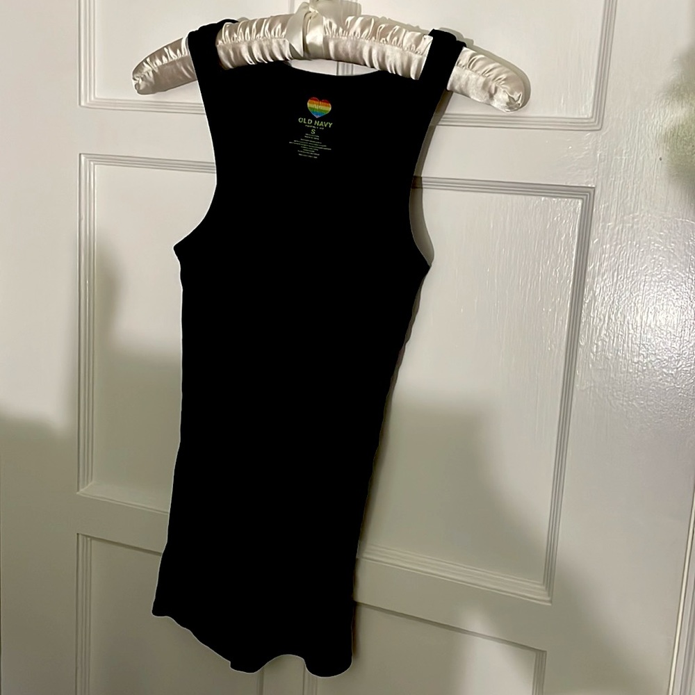 Black Ribbed Tank Top size small